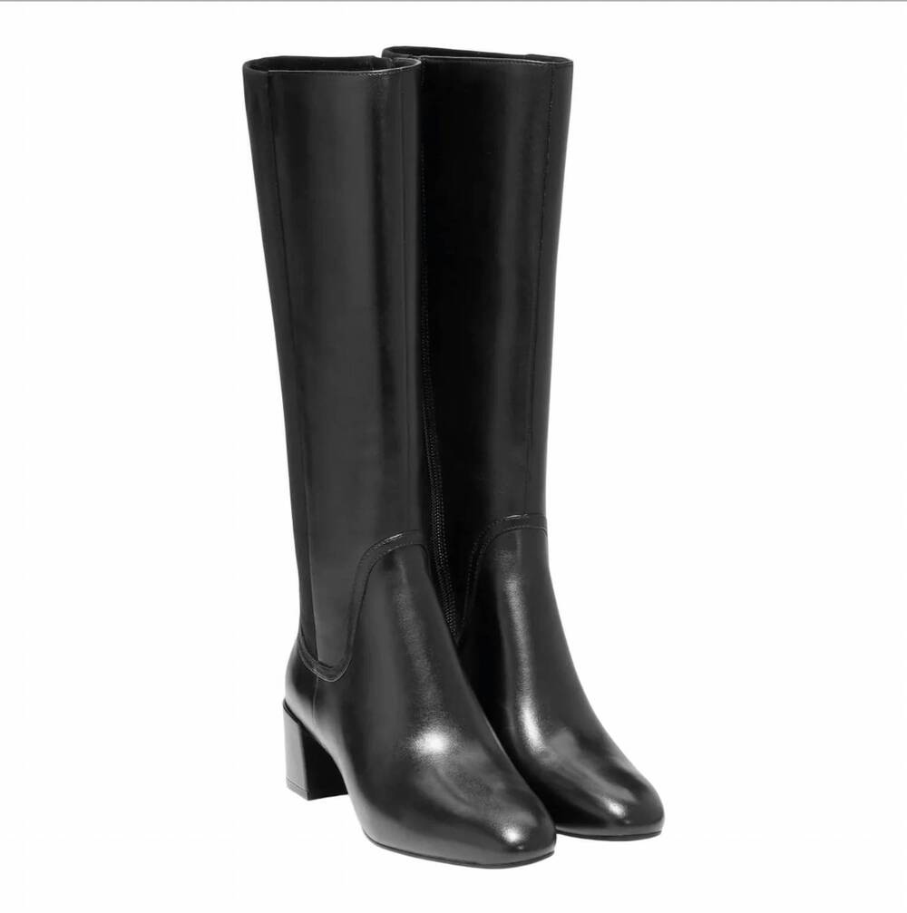 NEW COLE HAAN women’s knee high riding boot in black
